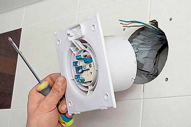 3 схемы подключения вентилятора в ванной